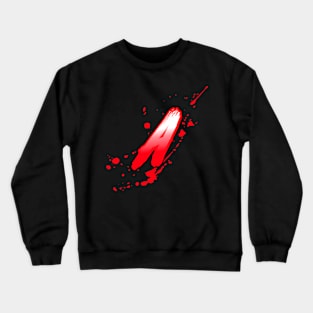 Bloody letter A Crewneck Sweatshirt